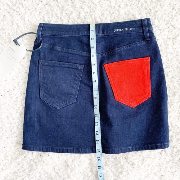 CURRENT/ELLIOT The 5 Pocket Denim Mini Skirt NWT - Picture 7 of 8